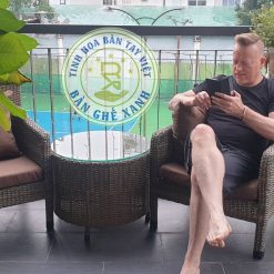 Bàn Ghế Ban Công Mây Nhựa TL113