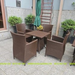 Bàn Ghế Cafe Mây Nhựa TL501