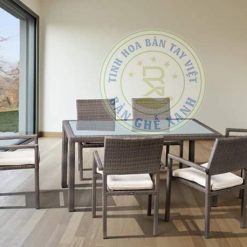 Bàn Ghế Mây Nhựa Cao Cấp TL337