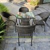 Bàn Ghế Mây Nhựa Ngoài Trời TL152