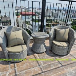 Bộ Bàn Ghế Ban Công Mây Nhựa TL315