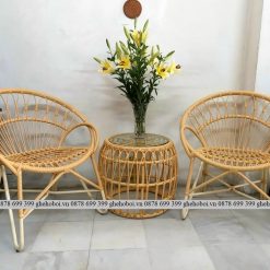 Bộ Bàn Ghế Mây Nhựa TL125
