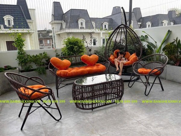 Combo Bộ Bàn Ghế - Xích Đu TL2838
