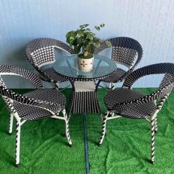 Ghế Cafe Mây Nhựa Giá Rẻ TL663