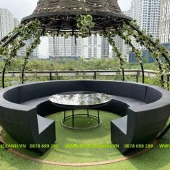 Sofa Mây Nhựa Cao Cấp Ngoài Trời TL1A28