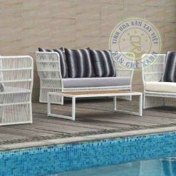Sofa Mây Nhựa Ngoài Trời TL478