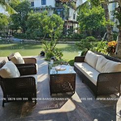 Sofa Mây Nhựa Ngoài Trời TL5A21