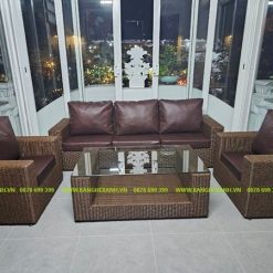Sofa Mây Nhựa Phòng Khách TL135