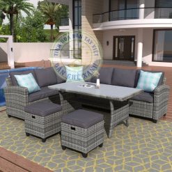 Bàn Ghế Sofa Mây Nhựa TL144