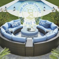 Sofa Quây Tròn Mây Nhựa TL134