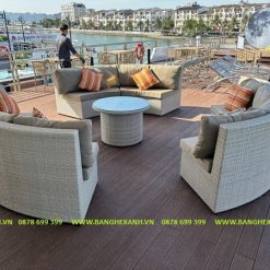 Sofa Quây Tròn Mây Nhựa TL1A36