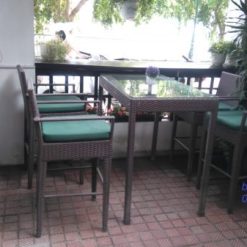 Bàn Ghế Bar Cafe Mây Nhựa TL601